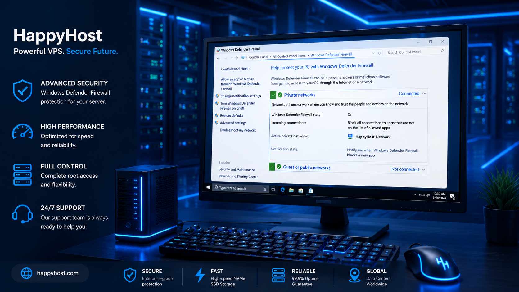วิธีเปิด Port บน VPS Windows
